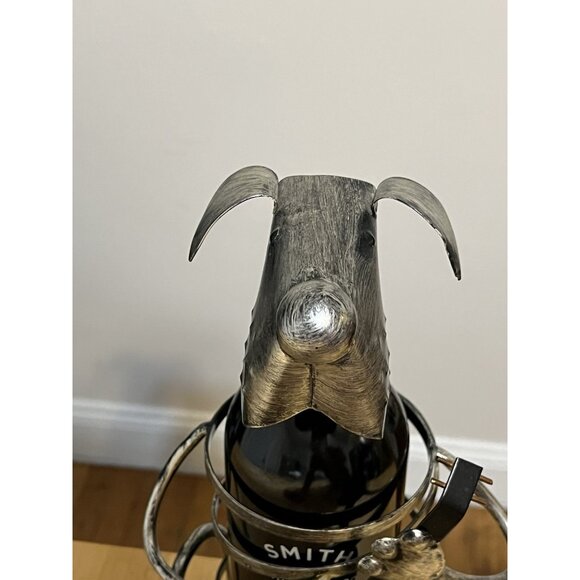 Metal Wine Bottle Holder - Dog Playing Guitar - Picture 5 of 6